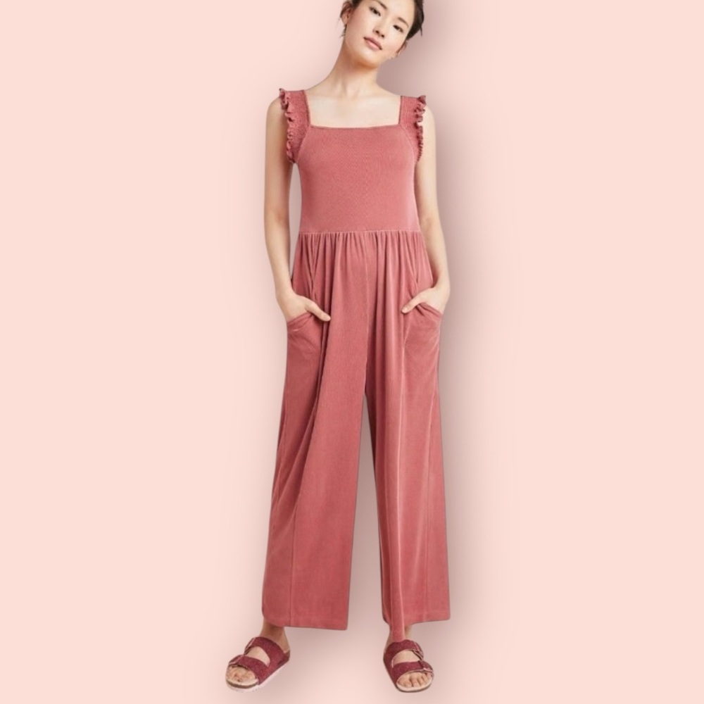 SATURDAY SUNDAY Anthropologie Billie Cupro Jumpsuit